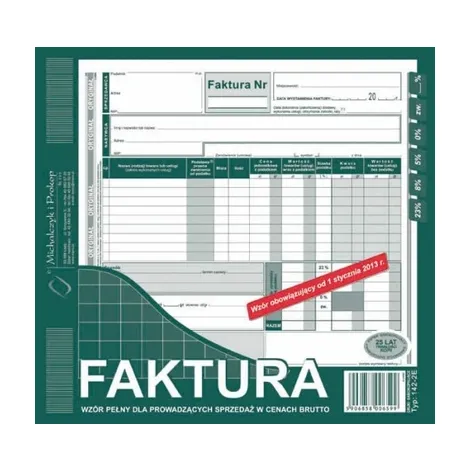 Druk MiP Faktura Brutto 2/3 A4/80